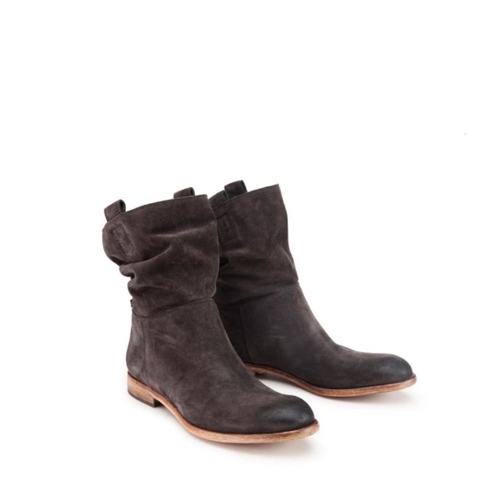 Alberto Fermani Umbria Slouchy Suede Ankle Boot Colour Anthracite Side 39